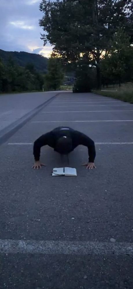 PushUp auf der Strasse